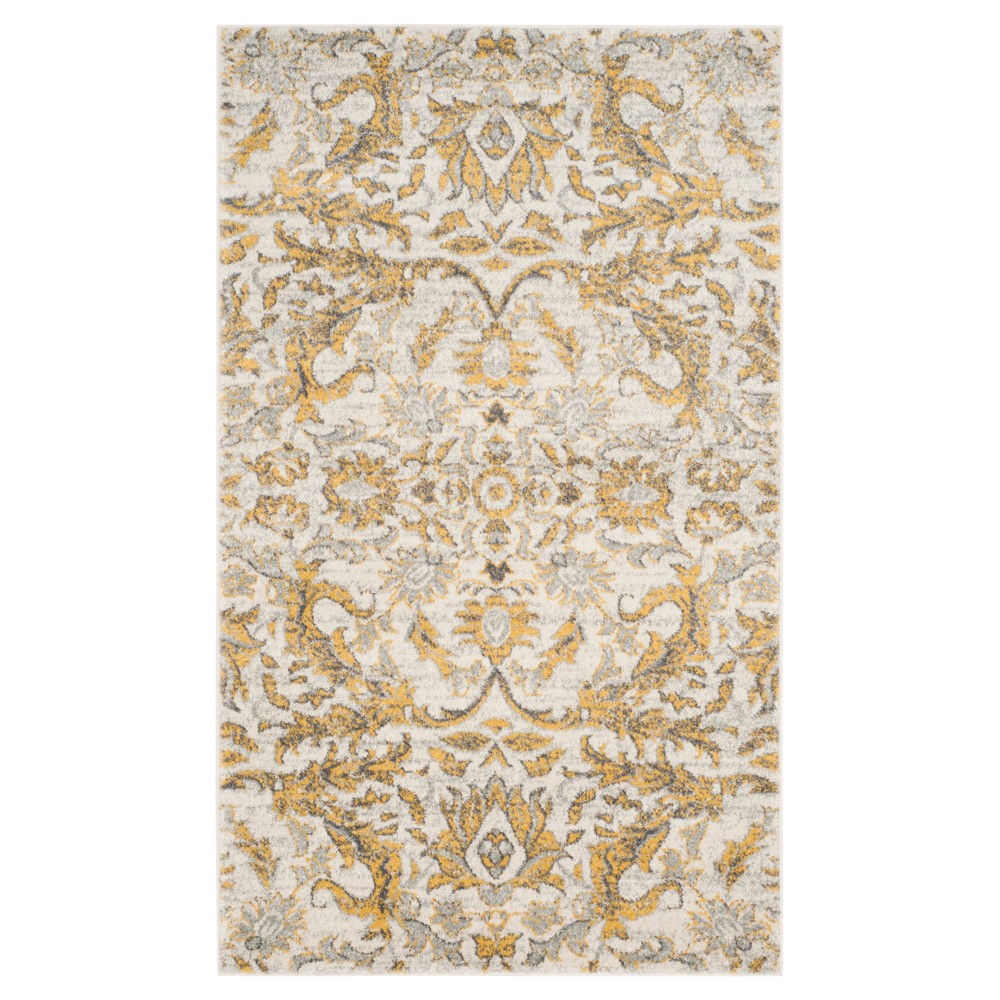 3'x5' Eros Evoke Rug Ivory/Gold - Safavieh
