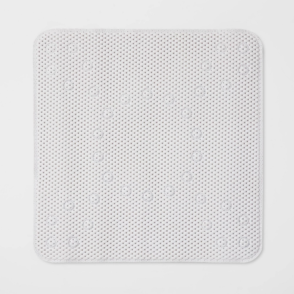 Photos - Bath Mat PVC/Cushion Shower Stall Mat White - Room Essentials™