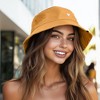 Dalix Heart Embroidered Cotton Summer Outdoor Bucket Hat Womens - 4 of 4