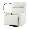 PAGED Modern Swivel Recliner Chair, PU Leather Nursery Rocking Chair with Phone Holder, Comfy Accent Chair for Bedroom, Living Room - 2 of 4