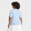 Women's Short Sleeve Polo Collar Pullover Sweater - A New Day™ - 2 of 3