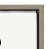 Kate and Laurel Sylvie Botanical Sketch Print No 3 Framed Canvas by The Creative Bunch Studio, 18x24, Gray - 3 of 4