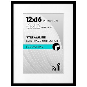 Americanflat Thin Picture Frames with shatter-resistant glass - Horizontal and Vertical Formats for Wall and Tabletop - 1 of 4