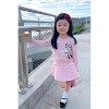 Disney Mickey Mouse & Friends Toddler Girl Pearl Button  Top and Bottom Sets Knit Top & Tweed Skirt 2T Pink 2 PCS - 3 of 4