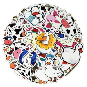 Wrapables Waterproof Vinyl Stickers for Water Bottles, Laptop, Phones, Skateboards, Decals for Teens - 1 of 4