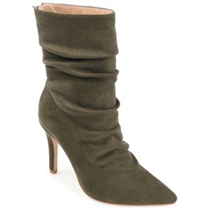 Journee Collection Womens Markie Back Heel Zip Stiletto Booties - 1 of 4
