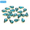 Unique Bargains Glass Craft Embellishments Flat Back Four Claws Teardrop Gems 20 Pcs - 3 of 4
