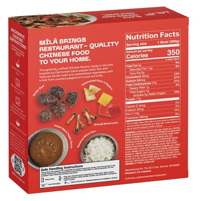 MiLa Black Pepper Beef Rice Bowl – 9.5oz