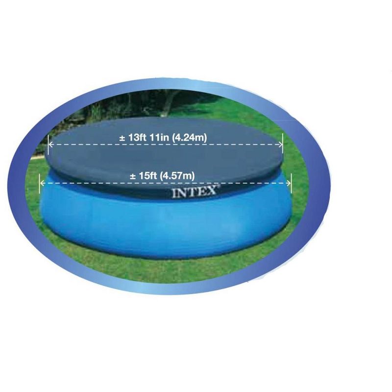 Intex 15' Easy Set Swimming Pool Debris Vinyl Cover Tarp | 28023E, 4 of 6