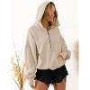 Coolmee Women's Sweatshirts Half Zip Cropped Pullover Quarter Zipper Hoodies Fall Fashion Outfits Clothes - 3 of 4