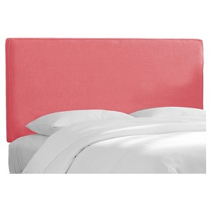 Austin Headboard Linen Coral King - Skyline Furniture , Linen Pink