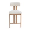 Christopher Knight Home Modern 26.5" Metal Upholstered Counter stools with Low Back (Set of 2) - 4 of 4