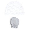 Hudson Baby Cotton Cap and Scratch Mitten Set, Sunshine And Clouds, 0-6 Months - 4 of 4