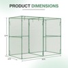Aoodor Crop Cage Plant Protection Tent, Greenhouse Fruit Cage Netting Cover for Plants/Herbs/Fruit Garden, Yard, Lawn with Zipper - 2 of 4