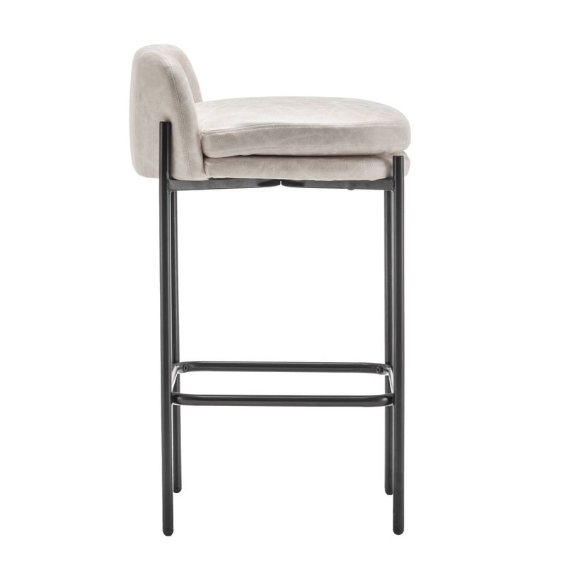 Modern Mid-Back Counter Height Barstool - WOVENBYRD, 5 of 11