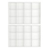 Unique Bargains Stackable PU Leather White Jewelry Organizer Trays with Removable Dividers Set of 2 - 2 of 4