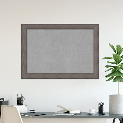 Barnwood Framed Magnetic Board with Steel Surface, 36" x 24"