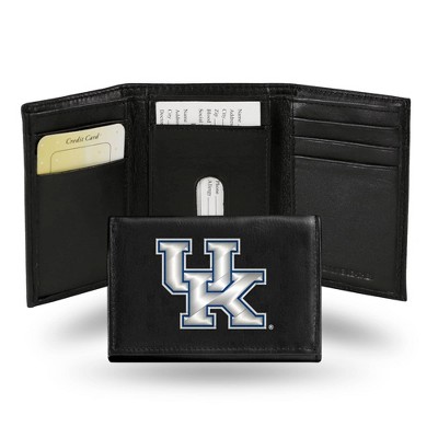 NCAA Kentucky Wildcats Embroidered Genuine Leather Tri-Fold Wallet