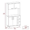 LunaLulinlk Kitchen Cupboard Set Double Door Cabinet - 3 of 4