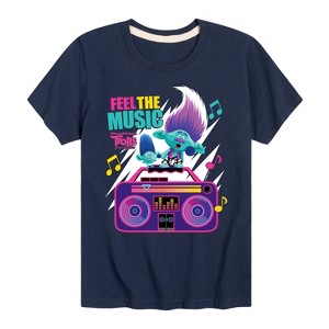 Boys' - Trolls - Feel The Music Branch and John Dory Short Sleeve Graphic T-Shirt - 1 of 4