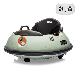 12V Kids Bumper Car with Remote Control | 360¡ã Spinning Electric Ride On Toy with LED Lights - 1 of 4