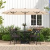 Tangkula 13FT Double-sided Patio Umbrella w/ Crank Handle Umbrella Base Safety Lock - 3 of 4