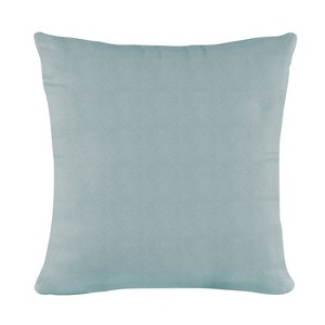 Polyester Square Pillow In Linen Seaglass - Skyline Furniture