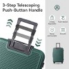 FURNIinspire Bag And Luggage Sets 3 Piece Travel Hard Shell Luggage, Lightweight Rolling Suitcases with Wheels, Green, 20.67"*11.61"*29.92" - 4 of 4