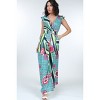 Slickblue Women’s Surplice Jumpsuit with Ruffle Sleeves, Flattering Cinched Waist, Casual to Chic, Size & Color Options - 2 of 4