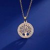 Clotth Tree of Life Necklace - Luxurious 925 Silver Jewelry with Clear Zirconia, Symbolic Family Tree Pendant for Occasions - 4 of 4