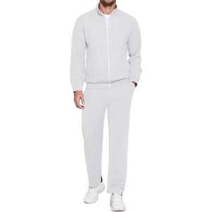 COOFANDY Mens 2 Piece Tracksuit Casual Sweatsuits Full Zip Track Suits Jogging Athletic Suit Sets - 1 of 4