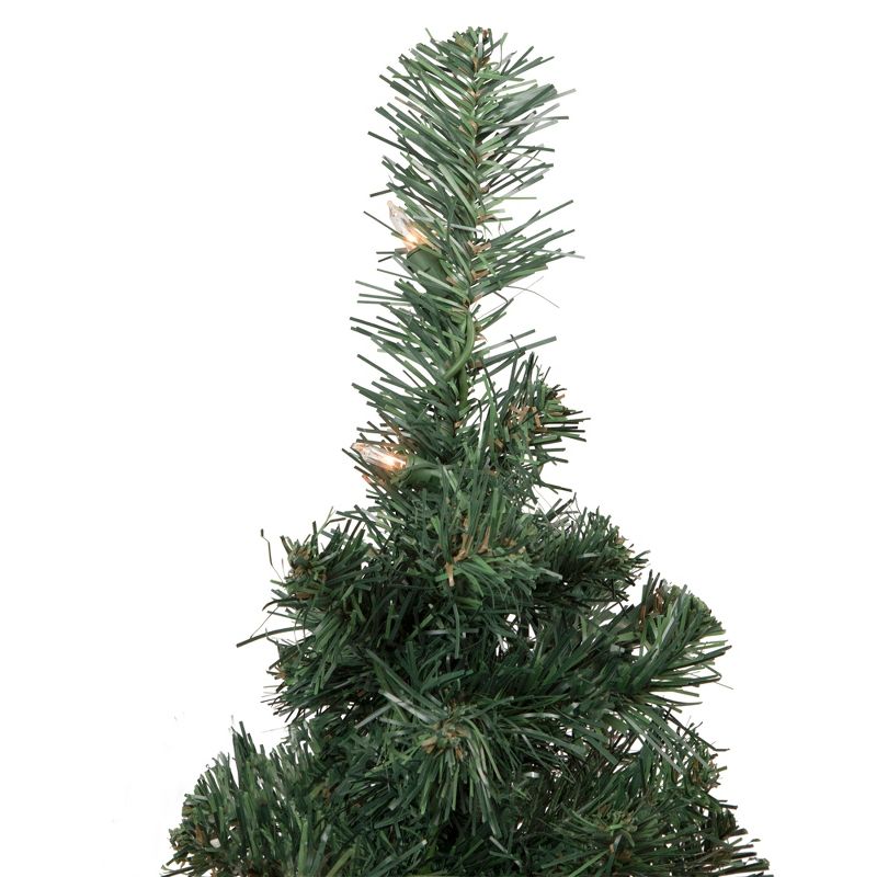 Northlight 2' Pre-Lit Slim Blackwater Fir Artificial Christmas Tree - Clear Lights, 5 of 8