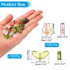Unique Bargains Craft Embellishments Tulip Flower Crystal Glass Beads 200 Pcs - 2 of 4