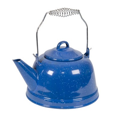 Stansport 2.6 QT Kiln Hardened Enamel Tea Kettle - Blue