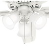 Hunter 52" Builder Elite Ceiling Fan, Fresh White, Lighted, DC Motor, Incandescent Finish - 4 of 4