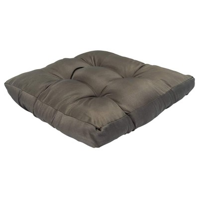 vidaXL Pallet Cushion, Grey 22.8"x22.8"x3.9", Water-Repellent Fabric Seat Cushion, Hollow Fiber Filling