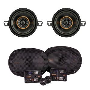 Kicker KS 6x9 + 3-1/2" Component Speakers Compatible with select Chevrolet Dodge & Toyota - 1 of 4