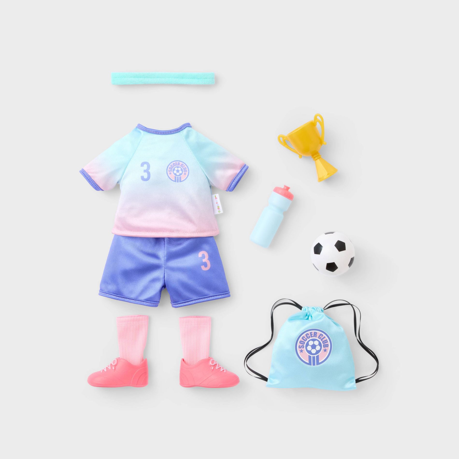 14" Baby Doll Soccer Uniform Outfit - Gigglescape™