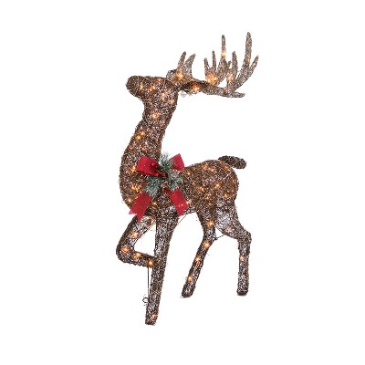 GIL 48-Inch High Electric Vine Standing Buck Winter Yard decor