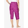 Dreams & Co. Plus Size Knit Sleep Capri - 3 of 4