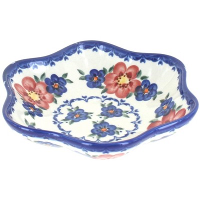 Blue Rose Polish Pottery Chantilly Small Daisy Bowl