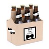 Big Dot of Happiness Suit Up - Will You Be My Groomsman Decorations for Men - 6 Beer Bottle Label Stickers and 1 Carrier - image 2 of 4