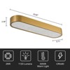 LLHZSY 23 3/5" Oval Flush Mount Ceiling Light with Marble-Black - 3 of 4