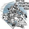 Women's Star Wars The Mandalorian May the Fourth Be With You T-Shirt - 2 of 4