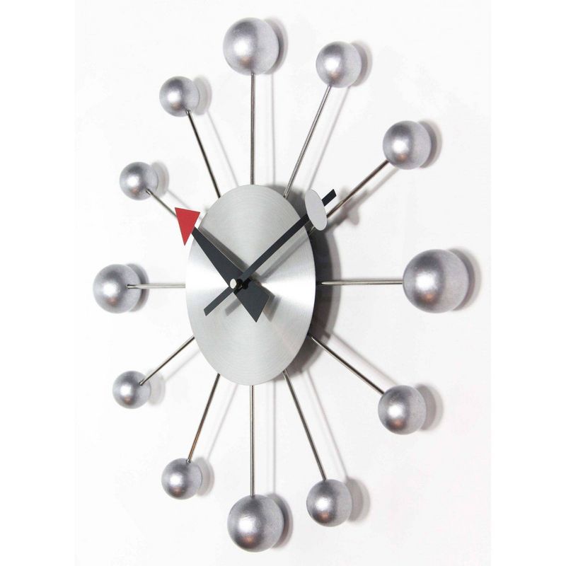 15" Orb Spoke Retro Wall Clock - Infinity Instruments, 5 of 10