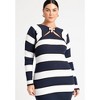 ELOQUII Women's Plus Size Striped Sweater Dress - 4 of 4