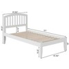 AFI Furnishings Richmond Twin Platform Bed with Open Footboard and Turbo Charger in White - 2 of 4