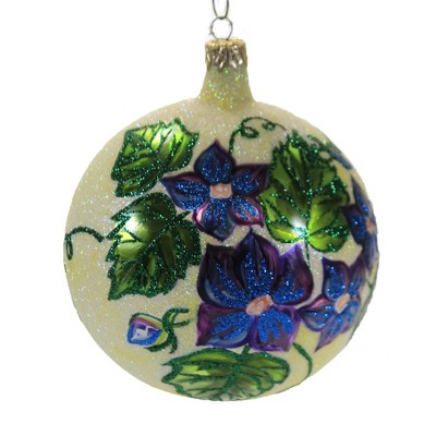  Larry Fraga Nosegay Ornament Ball Floral Flower  -  Tree Ornaments 