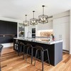 PAKOKULA Industrial 4-Light Black and Gold Modern Geometric Metal Cage Chandelier - 4 of 4
