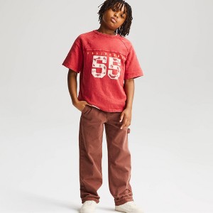 Boys' Straight Fit Carpenter Jeans - Cat & Jack™ Brown 18 Husky